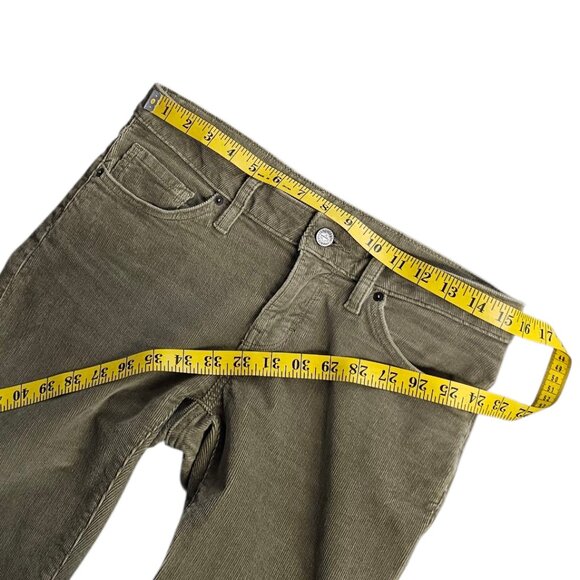 Patagonia Womens Fitted Corduroy Pants 55055, Organic Cotton, Green Khaki, Sz 28 - Picture 8 of 10